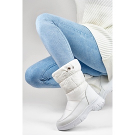 Doposci da donna foderati in pelliccia 3537W bianchi bianco 1