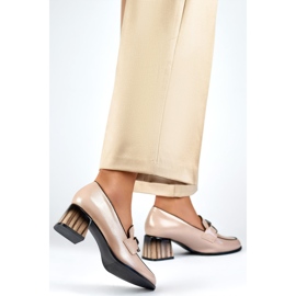 Décolleté da donna con decorazione GD-FL477D.BE beige 2