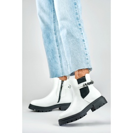 Stivaletto Chelsea Modello 250005W-PU Bianco - PRIMO 2