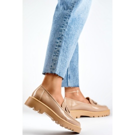 Scarpe da donna con decorazione 23-10862BE beige 1