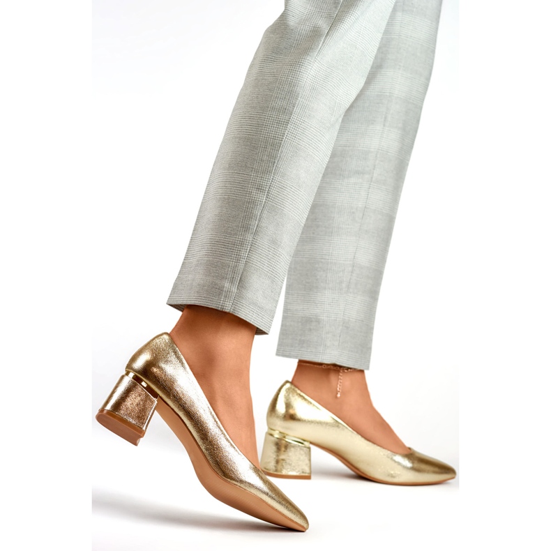Décolleté metallizzate da donna GD-XR-102GO, oro d'oro 1