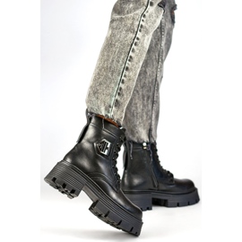 Stivali da donna con plateau GT-TL55B, neri nero 1