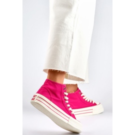 Sneakers con plateau BL507FU Rosa 1