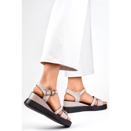 Sandali da donna GD-LH2001T Beige 1