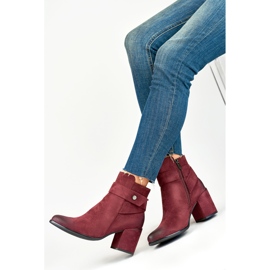 Stivaletto Modello Blaise 260041WI-SU Camoscio Bordeaux - PRIMO rosso 1