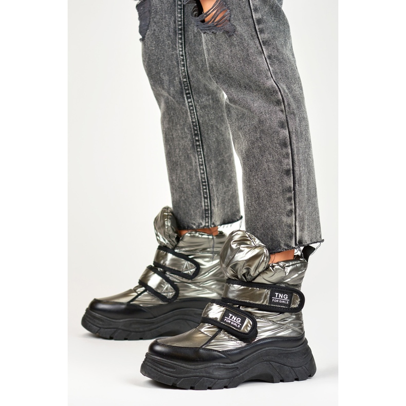 Doposci chiusi con Velcro 22-PY16062SI grigio 1