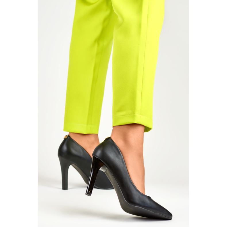 Scarpe con tacco da donna GD-FL360B, nere nero 2