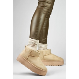 Stivali da neve isolati da donna TL242-BE beige 1