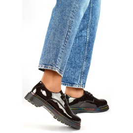Scarpe verniciate da donna GD-XF154B nero 1