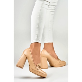 Décolleté da Donna con Decorazione M047-NU beige 2