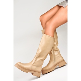 Modello 888-66A-BE Stivali beige - PRIMO 1