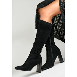 Stivali da donna neri GD-FL3040B nero 1