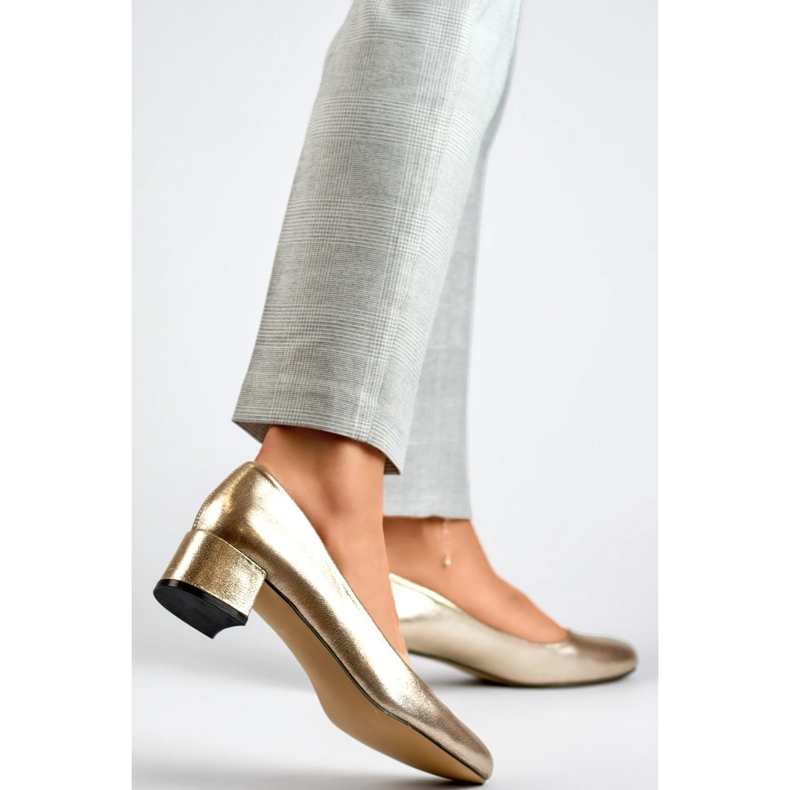 Décolleté metallici da donna GD-FL490B-TA d'oro 1