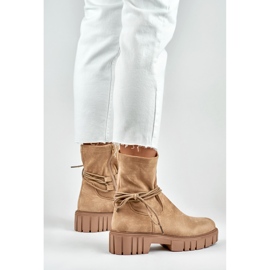 Stivaletto Modello DE1127NU Camoscio Beige - PRIMO 2