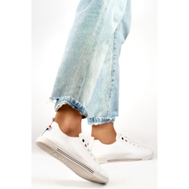 Sneakers in pelle da donna 24-87967W bianco 1