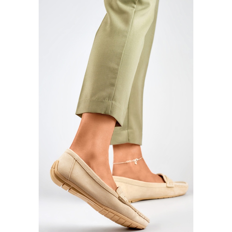 Mocassini da donna 9173-P-BE beige 1