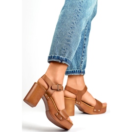 Sandali da donna 3993CA marrone 1