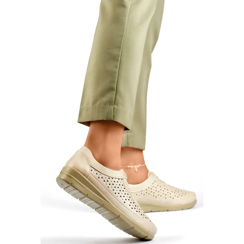 Scarpe da donna 8615-4BE beige 1