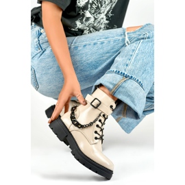 Operai Modello 250013BE-LA Vernice Beige - PRIMO 1