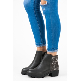 Vices Stivali Con Cristalli grigio 1