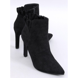 Mariah Stivaletti con tacco alto in camoscio nero 1