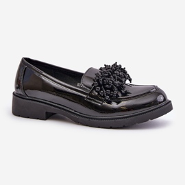 Mocassini in vernice da donna S.Barski HY369A Neri nero 2