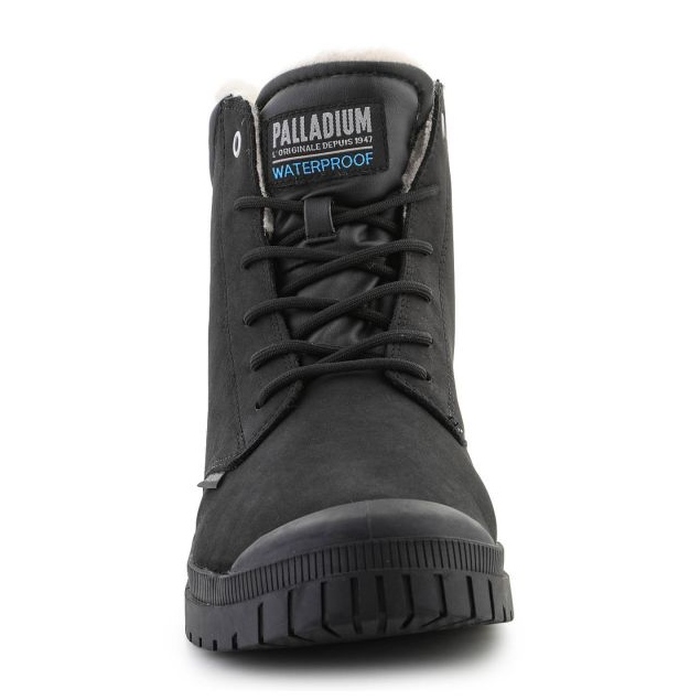 Scarpe Palladium sp20 Cuff in pelle impermeabile Wl 79067-008-M nero 2