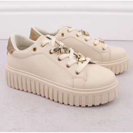 News Novità scarpe sulla piattaforma 4756 EVE458B beige 2