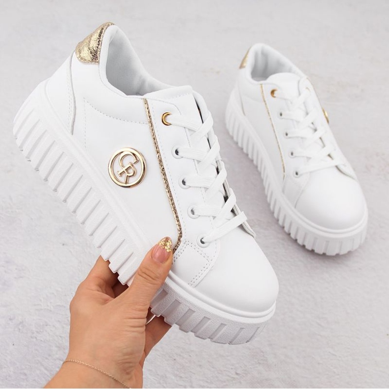 News Novità scarpe sulla piattaforma 4757 EVE459 bianca 1