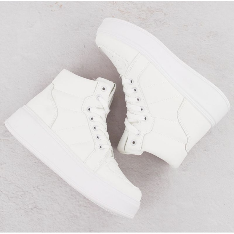 News Novità scarpe sportive alte W 8166 EVE465A bianco 2