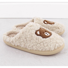 Ciabatte da casa con orsetto Unisoft W 6625 EVE467 beige 2
