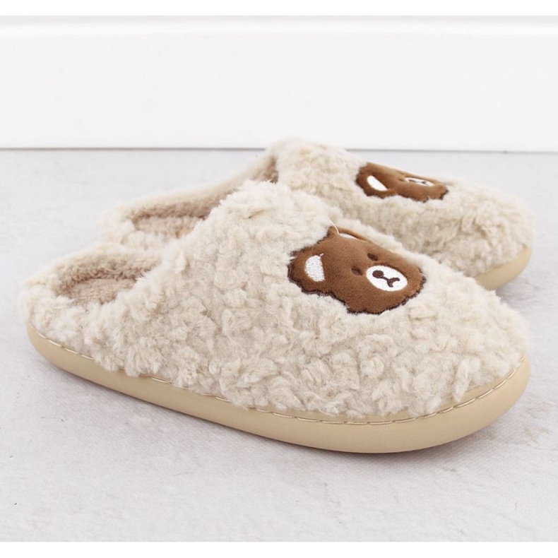 Ciabatte da casa con orsetto Unisoft W 6625 EVE467 beige 2