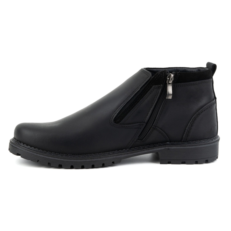 Olivier Stivaletti Chelsea in pelle da uomo, isolanti, 140GT, neri nero 1