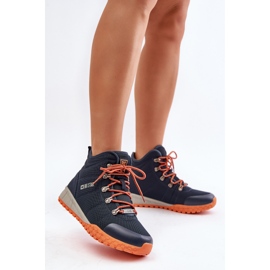 Scarpe sportive Trappers da donna Big Star KK274215 Memory Foam System Blu navy 2