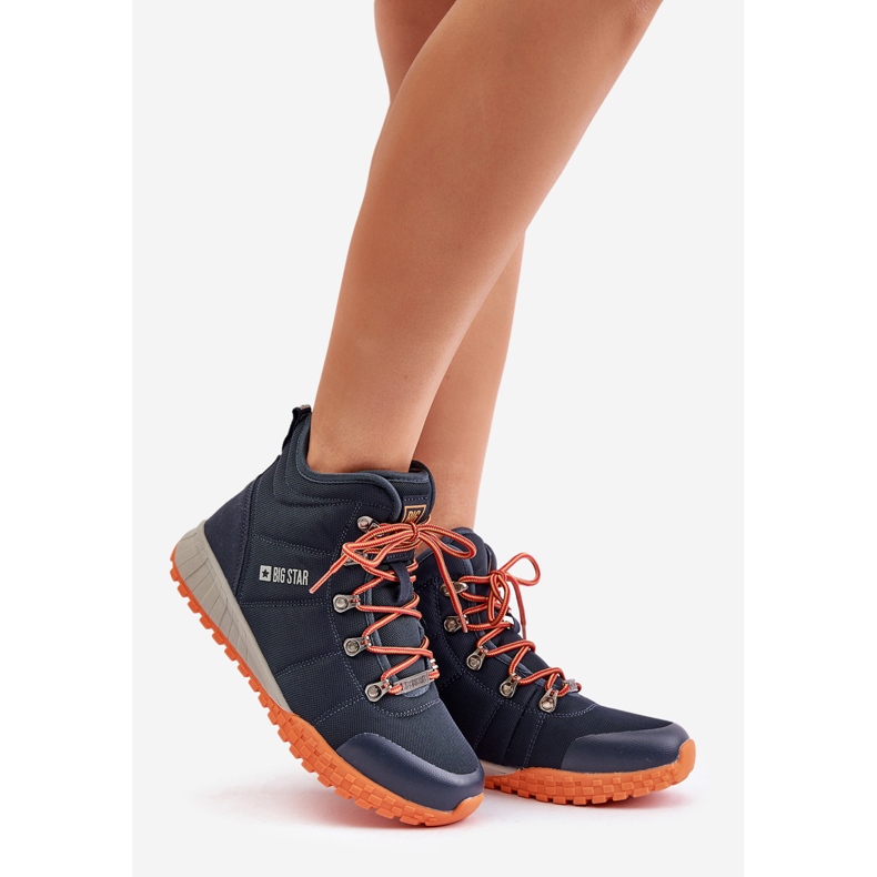 Scarpe sportive Trappers da donna Big Star KK274215 Memory Foam System Blu navy 1