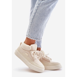 Scarpe da ginnastica isolanti Big Star da donna OO274A531 Crema beige 1