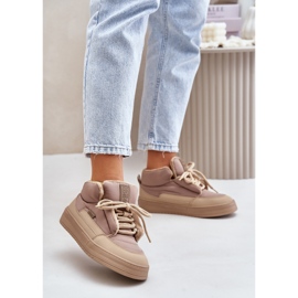 Scarpe da ginnastica isolanti Big Star da donna OO274A532 Beige 2