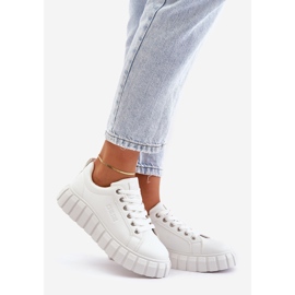 Scarpe da ginnastica isolate da donna Big Star MM274616 Bianche bianco 1