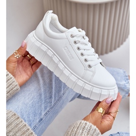 Scarpe da ginnastica isolate da donna Big Star MM274616 Bianche bianco 2