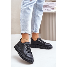 Scarpe da ginnastica isolate da donna Big Star MM274617 Nere nero 2