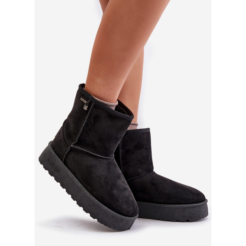 Stivali da neve con plateau alto da donna Big Star OO274898 Nero 1