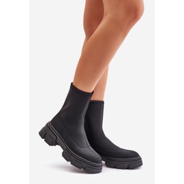 Stivali slip-on con tacco piatto neri Ravendria nero 1