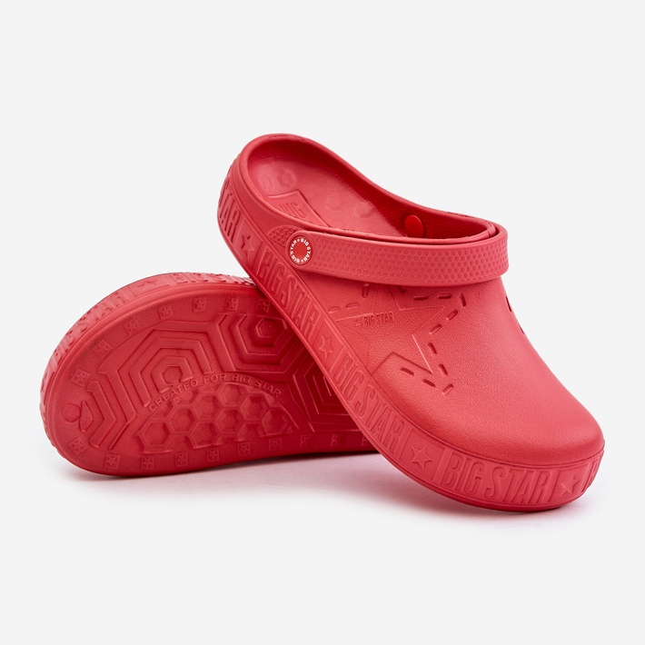 Zoccoli infradito leggeri da uomo Big Star II175004 Rossi rosso 2