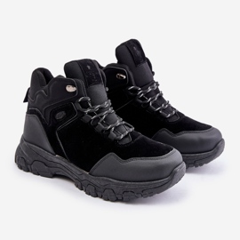 News Scarpe da trekking stringate isolate da uomo nere Zerista nero 1