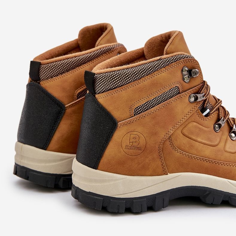 Scarponi da trekking isolati McBraun Camel da uomo marrone 2
