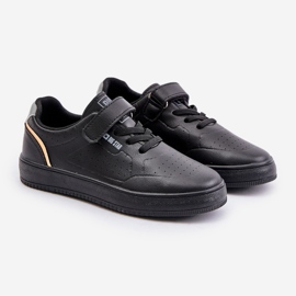 Sneakers da Bambino Realizzate in Eco Pelle Con Velcro Big Star OO374004 Nero 1