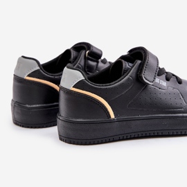 Sneakers da Bambino Realizzate in Eco Pelle Con Velcro Big Star OO374004 Nero 2