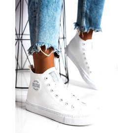 Sneakers alte da donna Big Star GG274016 Bianche bianca 4