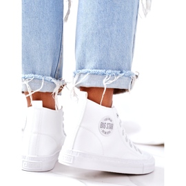 Sneakers alte da donna Big Star GG274016 Bianche bianca 1