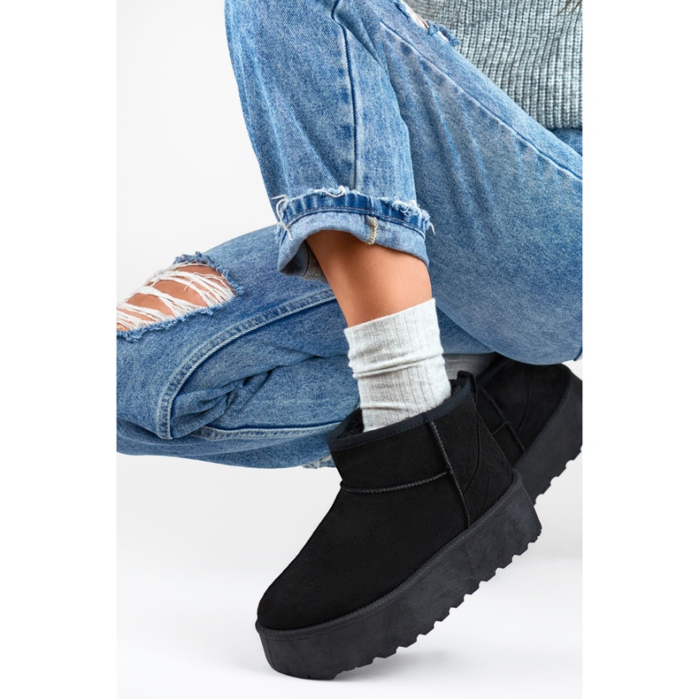 Doposci da donna mukluk con suola spessa, neri 2818B nero 2
